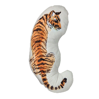 Tropical Tiger Shape Cushion
