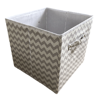 Zigzag Storage Folding Box Grey 30 x 29 Cm