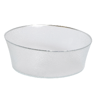 Crackle Dipping Bowl Silver 13.5Cm