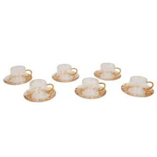 Thahab Double-Wall Turkish Coffee Cup Set 6Pcs 