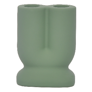 Geo Candle Holder Green