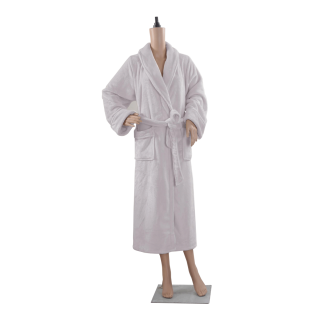 Soft Fleece Bed Robe Light Grey XL