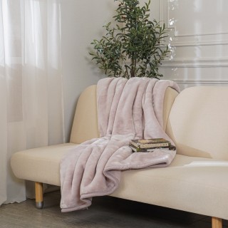 Soft 2-Ply Blanket Lilac 160 x 220Cm