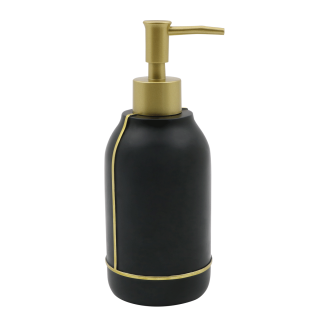 Linear Soap Dispenser Black - Gold