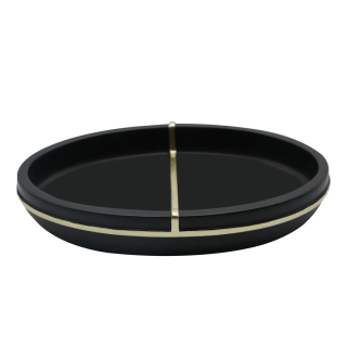 Linear Soap Dish Black - Gold