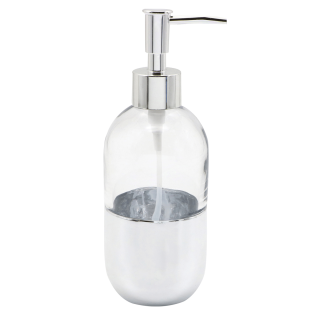 Prism Soap Dispenser Silver