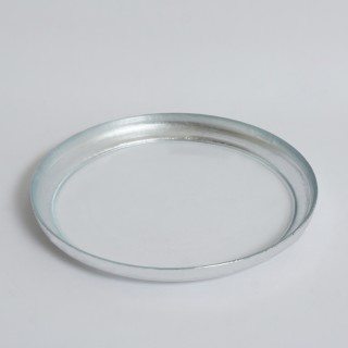 Ripple Serving Plate Silver 21x2.5 cm