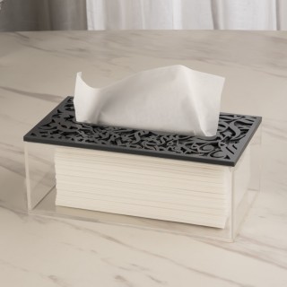 Fay Acrylic Tissue Box Grey 24X13X9.5 cm