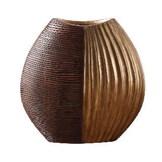 Duo Vase Brown 29.5x10.5x29.5 cm