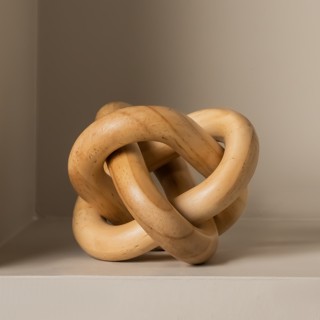 Knot Decoration Natural 15x10x2.5 cm