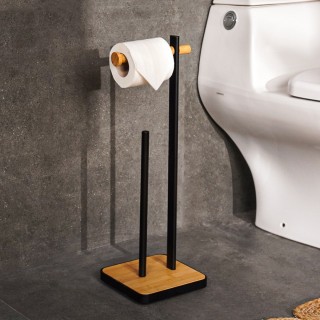 Zen Toilet Paper Holder Black H54 cm