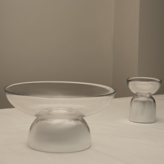Gradient Cone Bowl Silver 25.5x25.5x13 cm