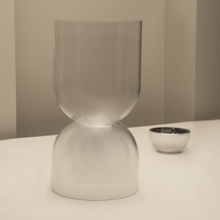 Gradient Cone Vase Silver 16x16x31 cm