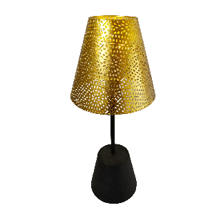Morro Led Lamp Gold 16x16x37 cm