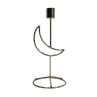 Crescent Candle Holder Gold 10x10x22 cm