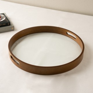 Basic Round Tray Brown 45 cm