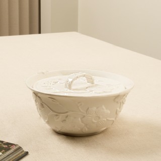 Eden Lidded Soup Bowl White 
