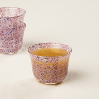 Persian Gahwa Cup Set Lavender 6Pcs