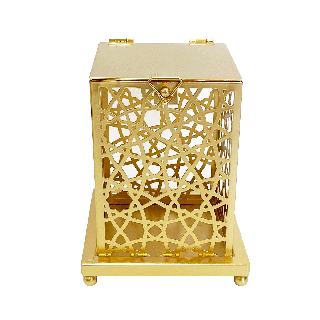 Arabesque Ramadan Lantern Gold 12x15 cm 