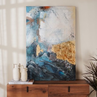 Sky Oil Canvas Blue 80x120 cm