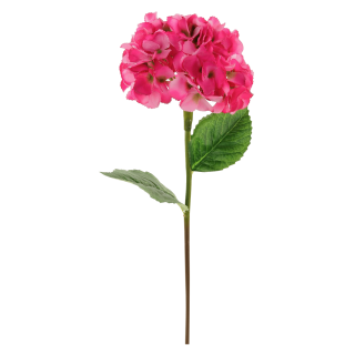 Silk Mophead Hydrangea Hot Pink 81x20 cm