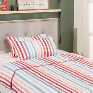 Stripe Comforter Set Multi 180X220 cm