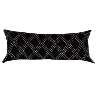 Squaro Bedroom Cushion Black 30x80 cm
