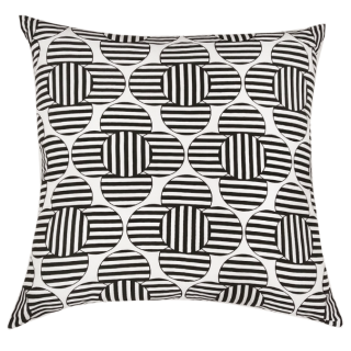 Clover Bedroom Cushion Black/White 60x60 cm