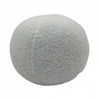 Boucle Ball Cushion White 27 cm