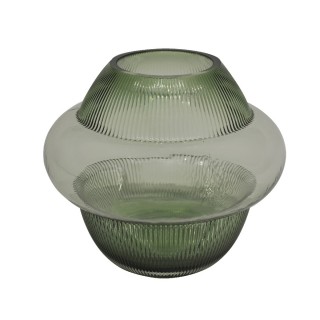 Novel Vase Green 20.5x20.5x17.5 cm