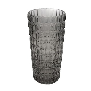 Gem Vase Grey 14x14x30 cm