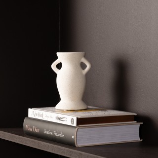 Stack Candle Holder White 9.7x7.7x13.3 cm