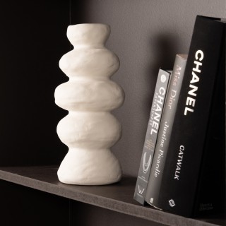 Stack Vase White 13.5x30.2 cm