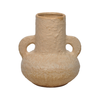 Cragg Vase Light Beige 21.5x20.5x23.7 cm