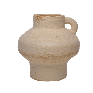 Cragg Vase Light Beige 22.2x22.2x22.5 cm