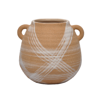 Cane Vase Beige 20x19.3x18.5 cm