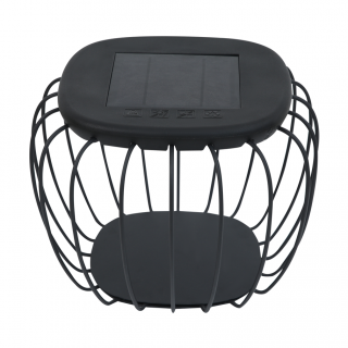 Cage Solar Lantern Black 40x40x31 cm