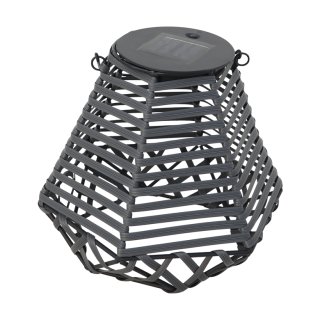 Monte LED Lantern Grey 24x24x22 cm