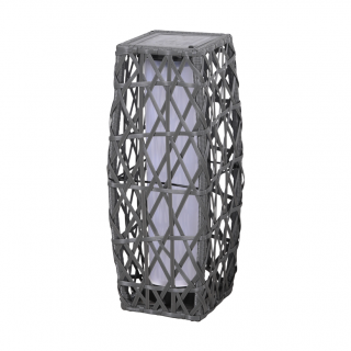 Monte LED Lantern Grey 16x18x48 cm