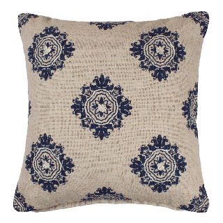  Bleu Cotton Cushion 50 x 50 Cm