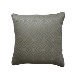 Zany Metallic Jacquard Cushion Cream 45x45 cm