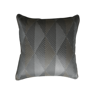 Bali Metallic Jacquard Cushion Silver 45x45 cm
