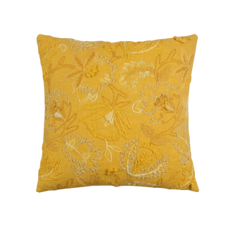 Shiny Cushion Yellow 50x50 cm