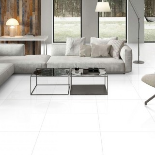 Pure Polish Porcelain Floor Tiles White 60X60 cm