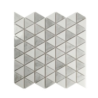 Triangle Stone Mosaic White 28X28 cm