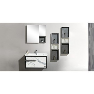 Mira Cabinet With Basin, Mirror & 1 Side Cabinet