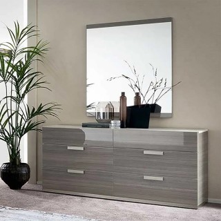 Iris Dresser With Mirror Grey