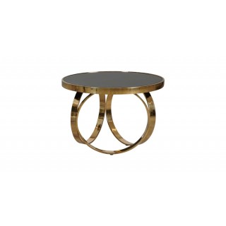 Vienna End Table - Black/Gold