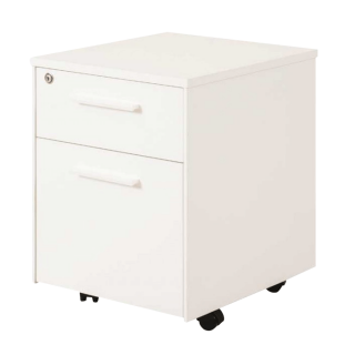 Brady 2-Drawer Small Cabinet Warm White