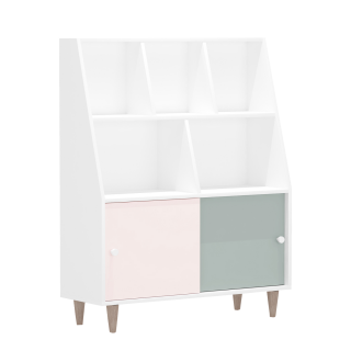 Emy Bookcase Green/Pink